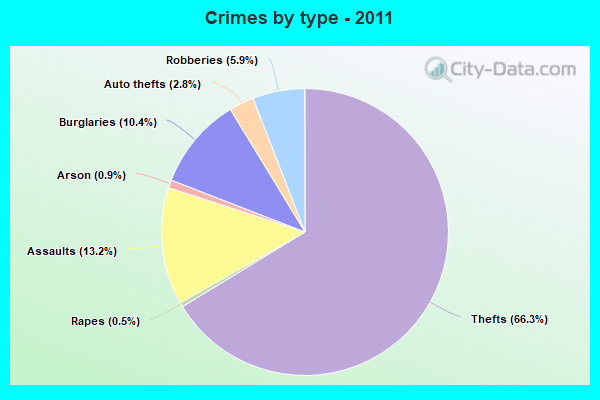 Crimes by type - 2011