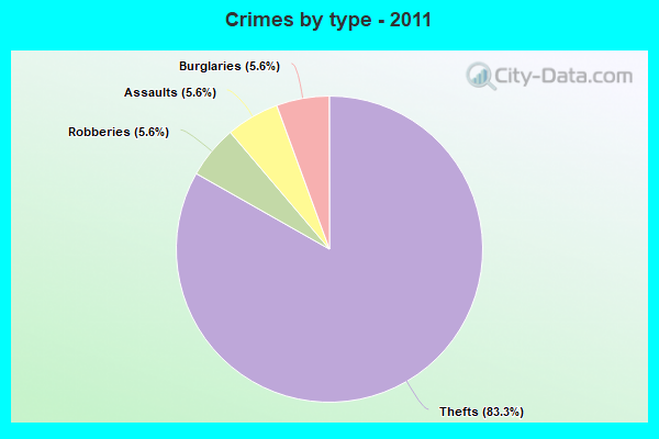 Crimes by type - 2011