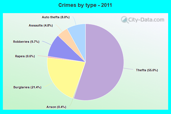 Crimes by type - 2011