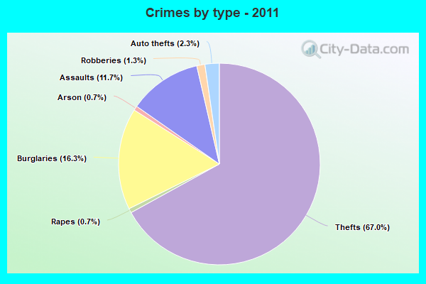 Crimes by type - 2011