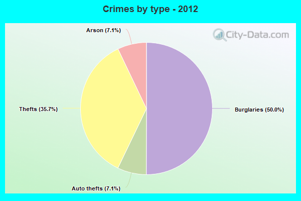 Crimes by type - 2012