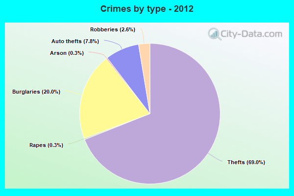 Crimes by type - 2012