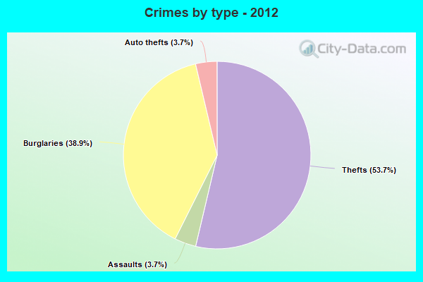 Crimes by type - 2012