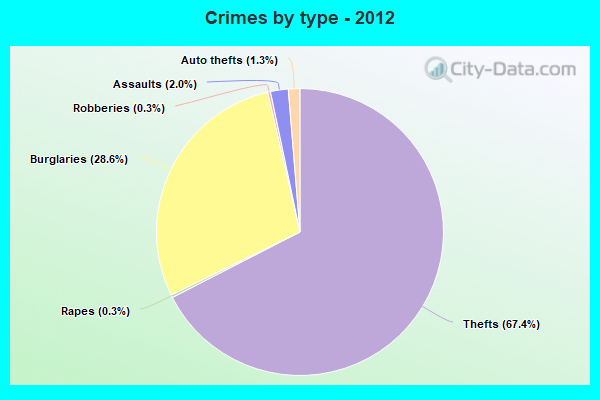 Crimes by type - 2012