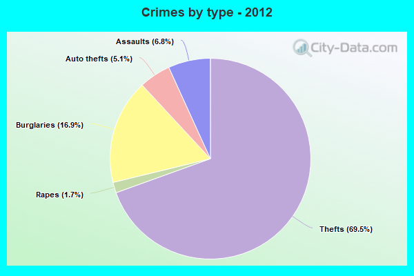 Crimes by type - 2012