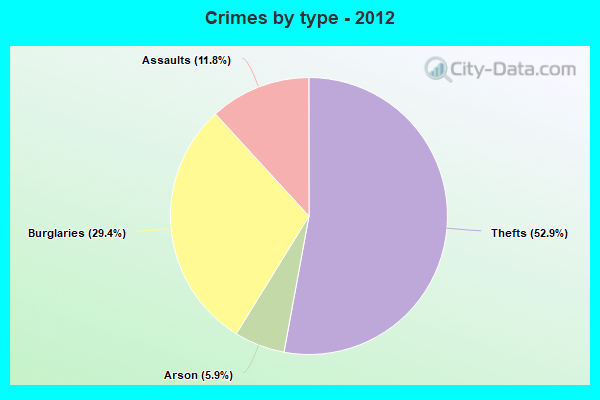 Crimes by type - 2012