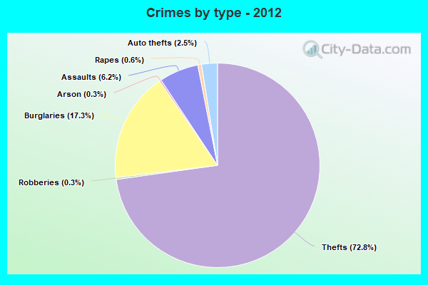 Crimes by type - 2012