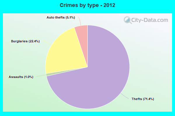 Crimes by type - 2012