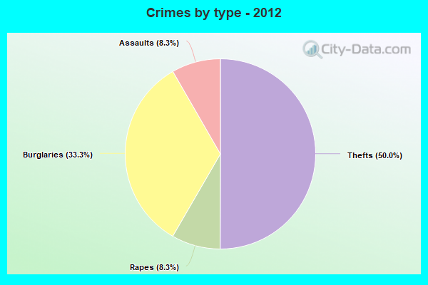 Crimes by type - 2012