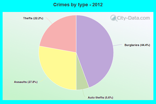 Crimes by type - 2012