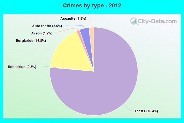 Crimes by type - 2012