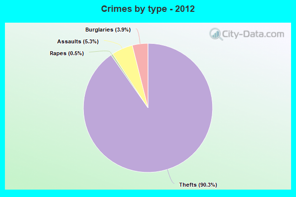 Crimes by type - 2012