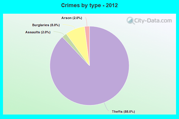 Crimes by type - 2012