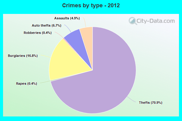 Crimes by type - 2012