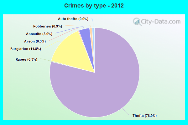 Crimes by type - 2012