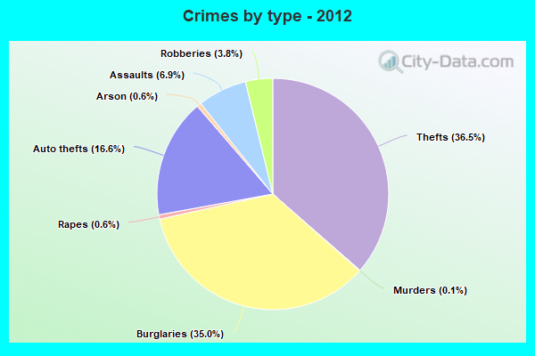 Crimes by type - 2012