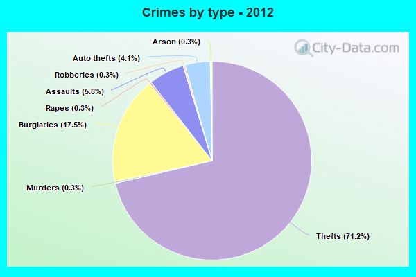 Crimes by type - 2012