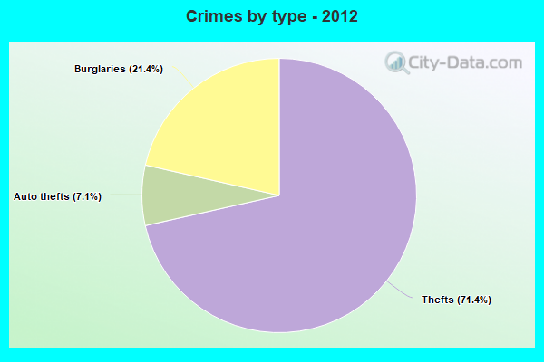 Crimes by type - 2012