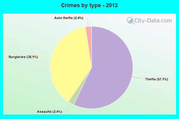 Crimes by type - 2012