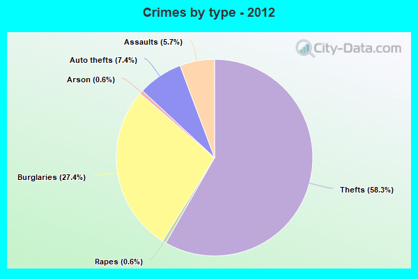 Crimes by type - 2012