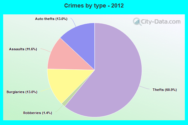 Crimes by type - 2012