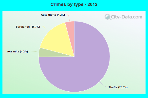 Crimes by type - 2012