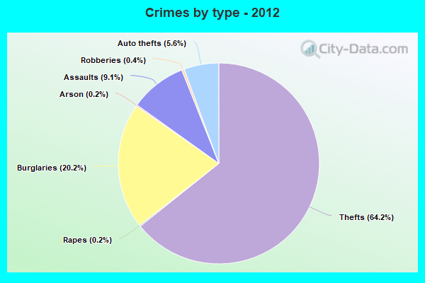 Crimes by type - 2012