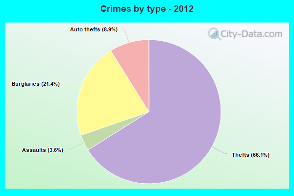 Crimes by type - 2012