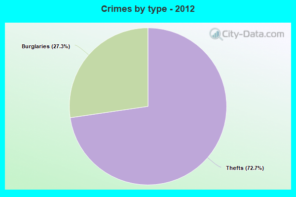 Crimes by type - 2012