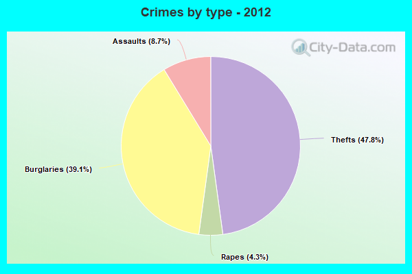 Crimes by type - 2012