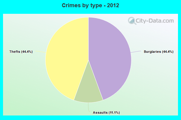 Crimes by type - 2012