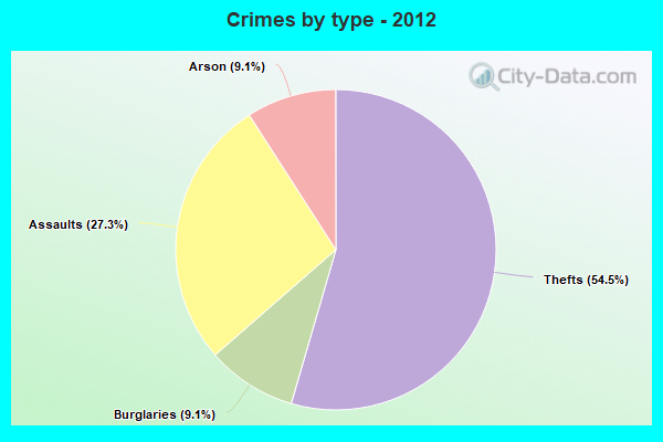 Crimes by type - 2012