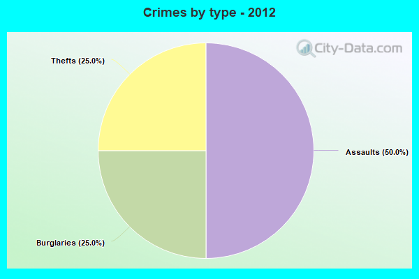 Crimes by type - 2012