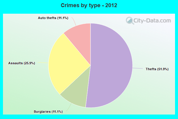 Crimes by type - 2012