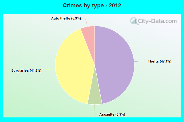 Crimes by type - 2012