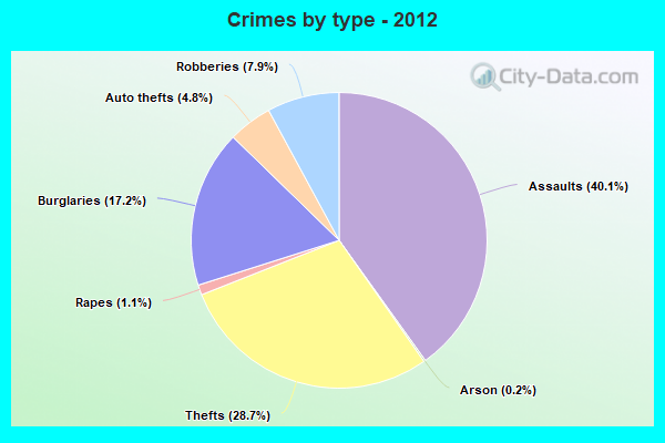 Crimes by type - 2012