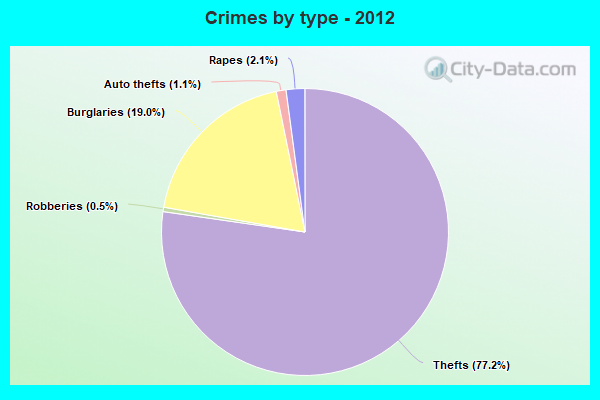 Crimes by type - 2012