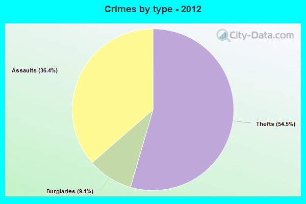 Crimes by type - 2012