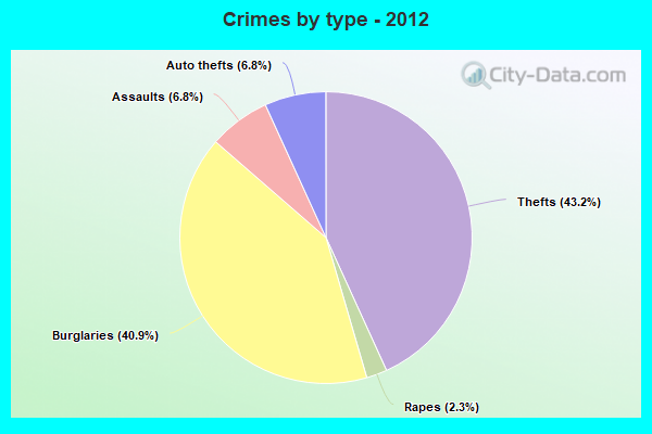 Crimes by type - 2012