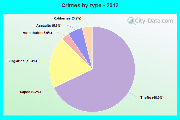 Crimes by type - 2012