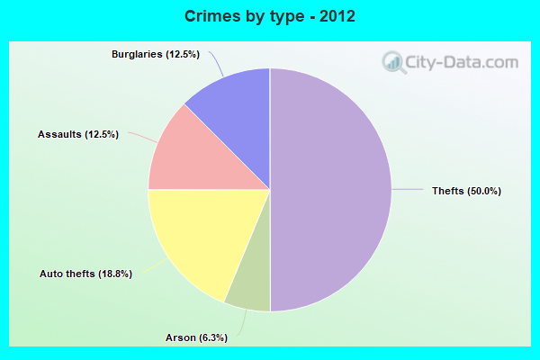 Crimes by type - 2012