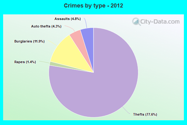 Crimes by type - 2012