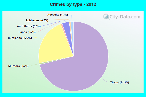 Crimes by type - 2012