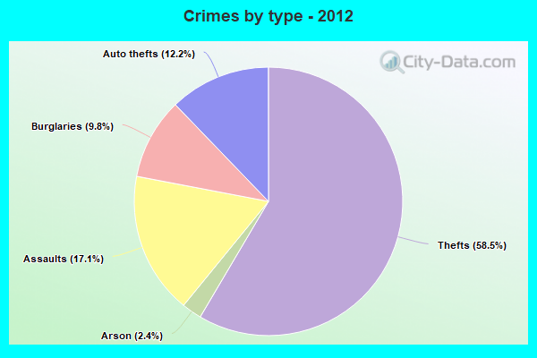 Crimes by type - 2012