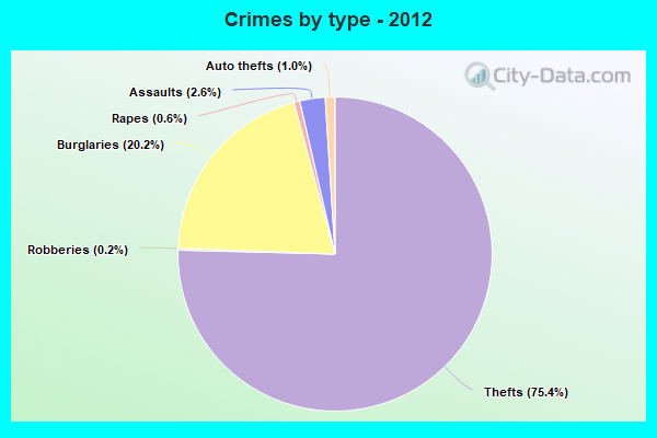 Crimes by type - 2012