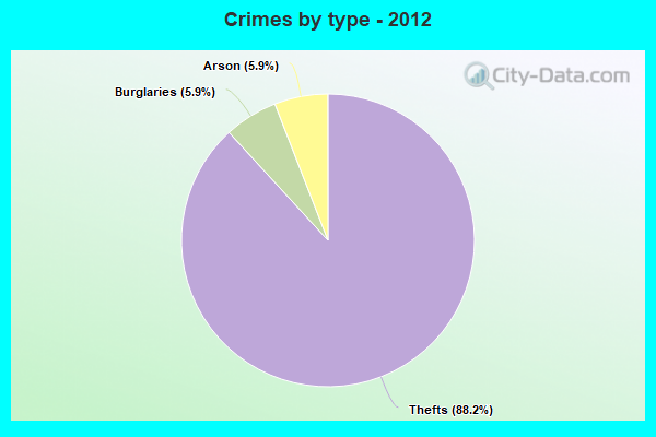 Crimes by type - 2012