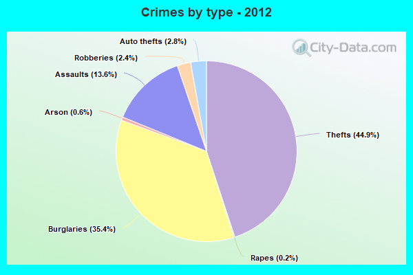 Crimes by type - 2012