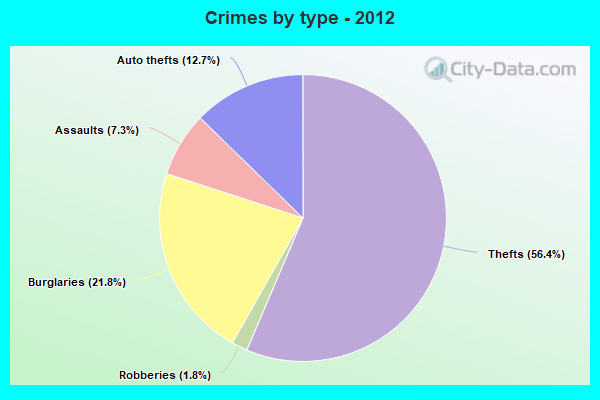 Crimes by type - 2012