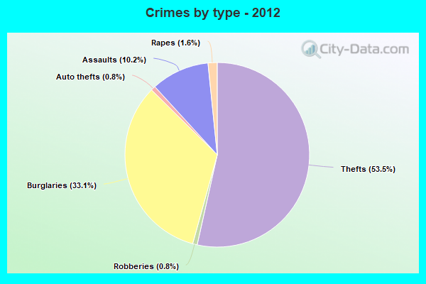 Crimes by type - 2012