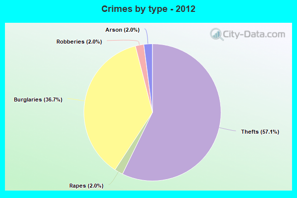 Crimes by type - 2012